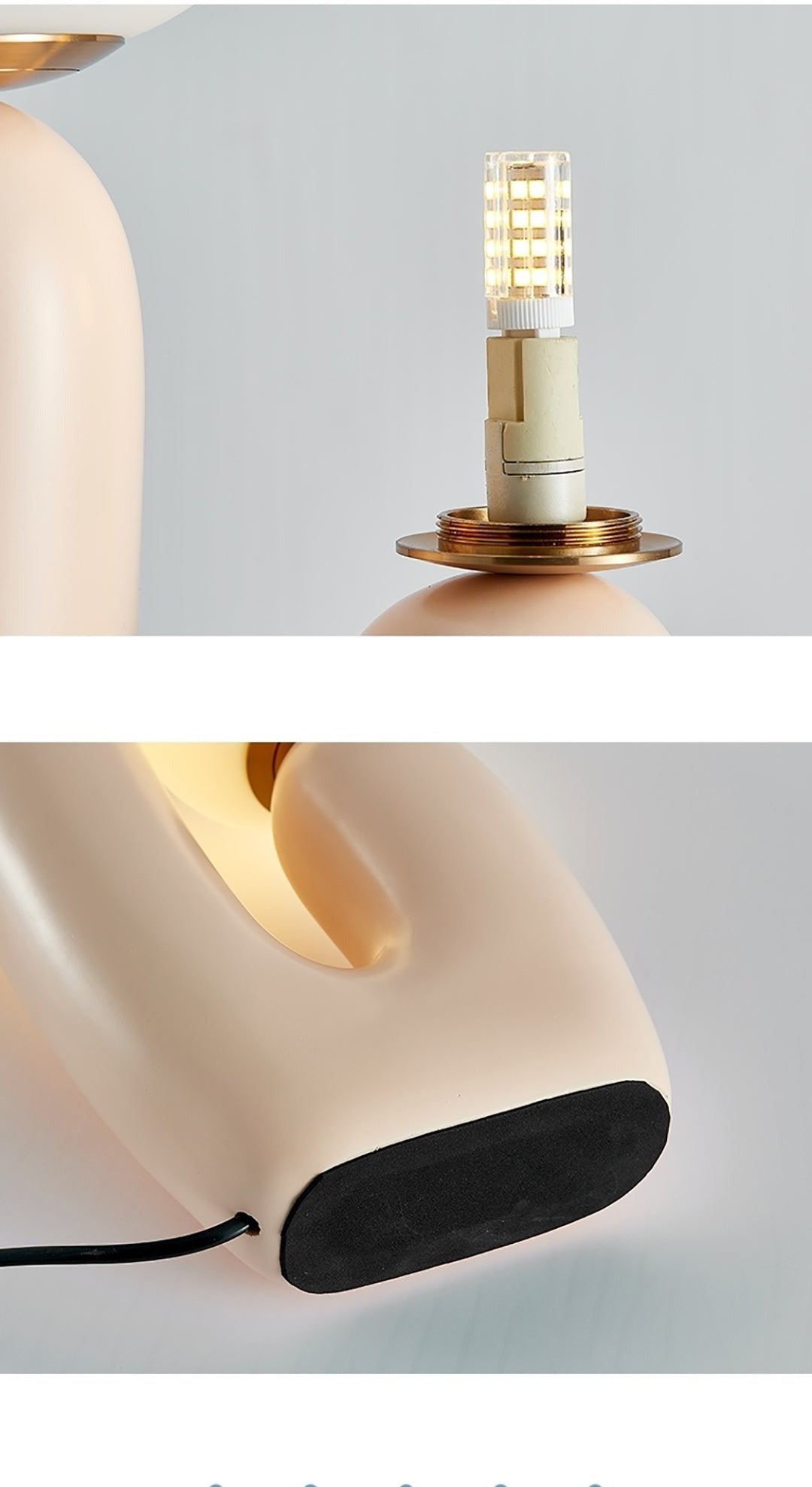 Lámpara de pie doble foco <br> Diseño