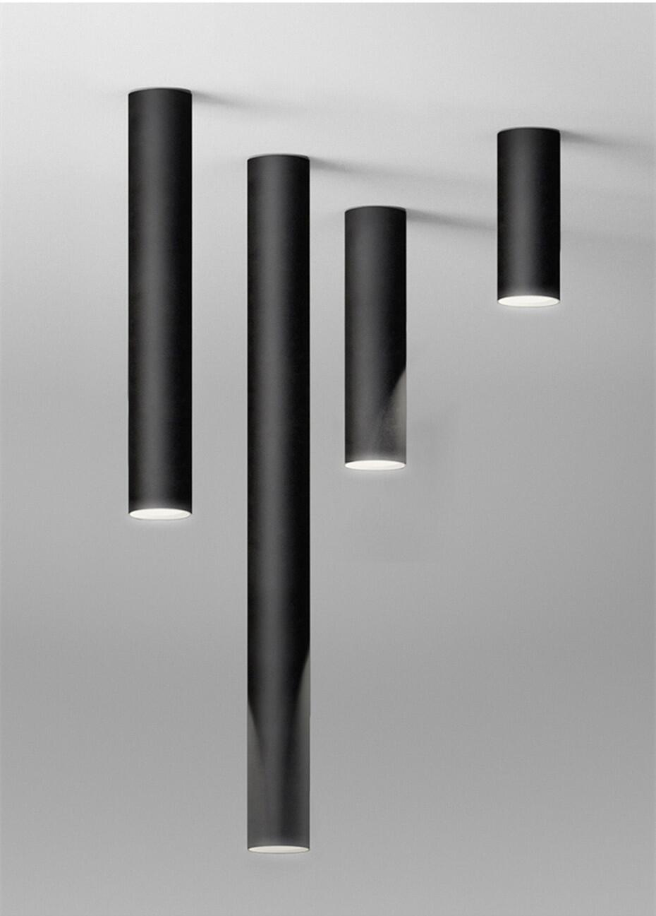Lámparas tubos led <br> Negro - Blanco